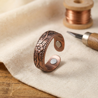 Bloemblad Koperen Ring