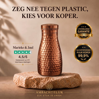 Ayurvedische waterkaraf met beker